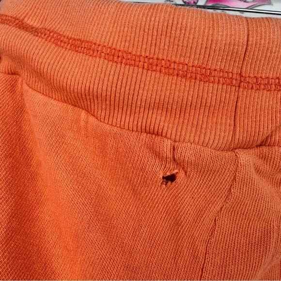 Nicole Miller cashmere pants flare soft bright tie waist Vibrant Orange Knitwear - Picture 13 of 13